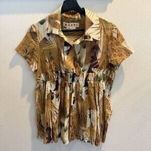 Marni short-sleeve collared shirt